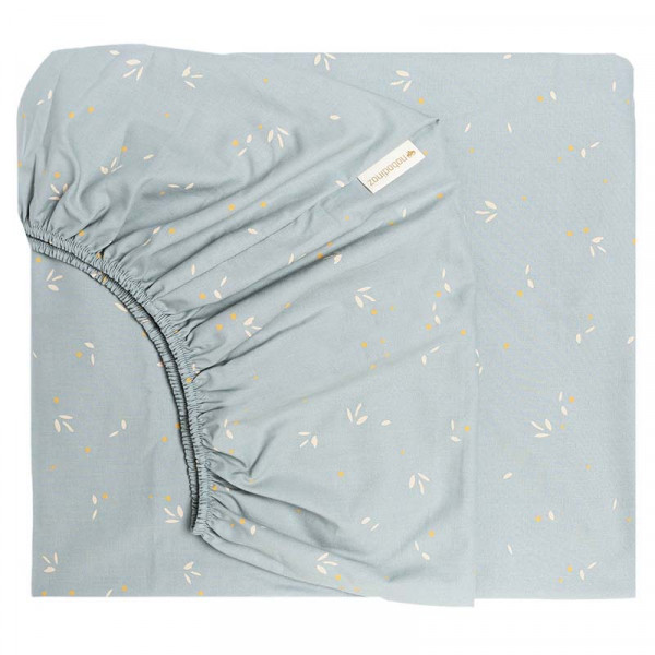 Drap housse 90 x 200 cm Tibet - Willow soft blue