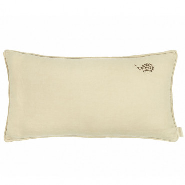 Coussin brodé L1N0 Lin français - Green tea