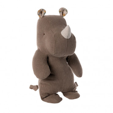 Peluche rhino Safari Friends small - Chocolate