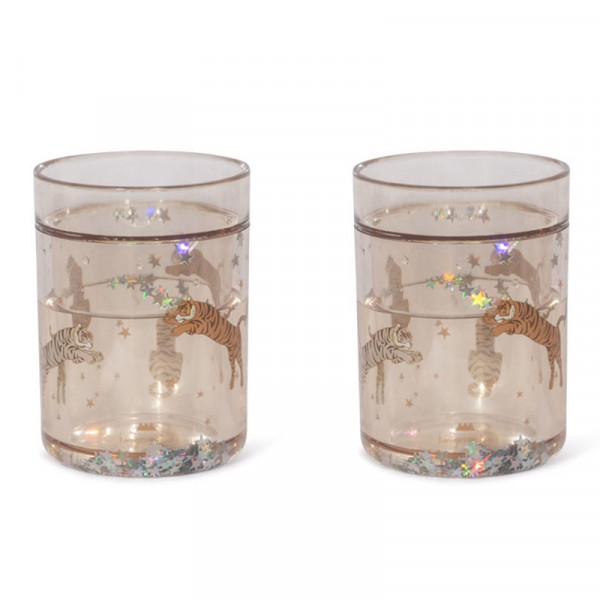 Lot de 2 verres à paillettes - Roar