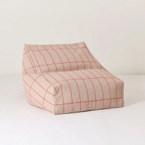 Pouf fauteuil Vibes - Rose et rouge