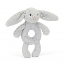 Hochet d'éveil grabber lapin Bashful - Gris