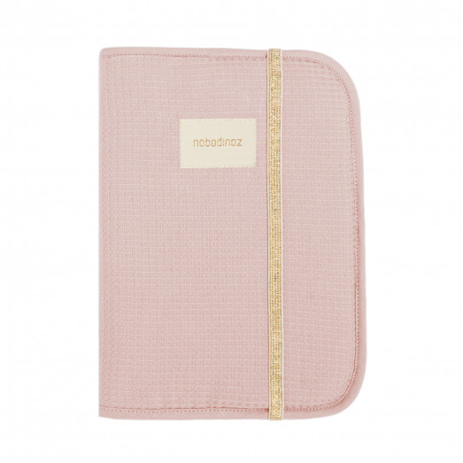 Protège carnet de santé Poema - Mauve pink