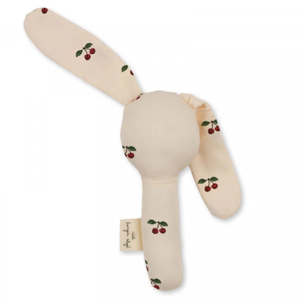 Hochet en tissu Lapin - Cherry