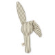 Hochet en tissu Lapin - Tea Stripe