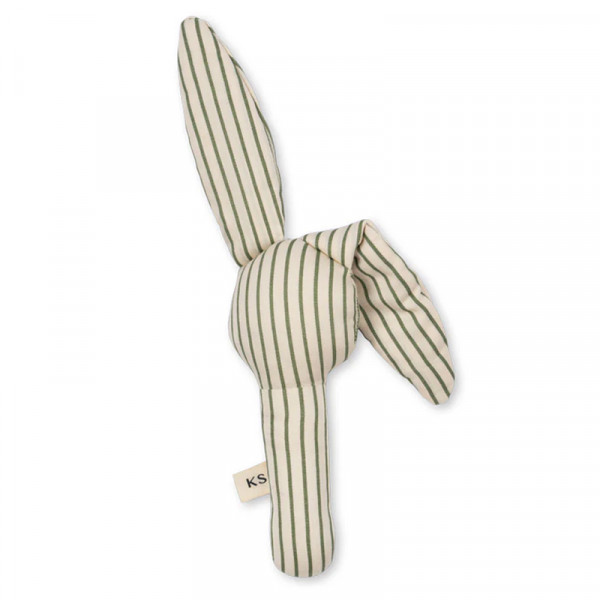 Hochet en tissu Lapin - Tea Stripe