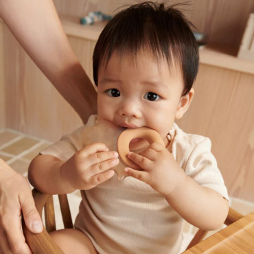 Lot de 2 anneaux de dentition Rita - Eléphant Pale tuscany sandy