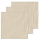 Pack 3 langes 65x65 cm - tea stripe