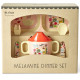 Set repas en mélamine - Wild life rose