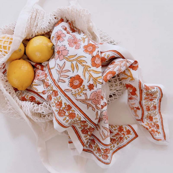 Foulard Dehli enfant - Brique