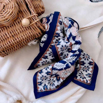 Foulard Dehli enfant - Cobalt