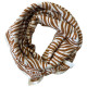 Foulard adulte - Zèbre camel