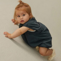 Combinaison bébé Pintuck - Blue grey