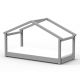 Lit cabane Nils - Star Light - Gris ciment
