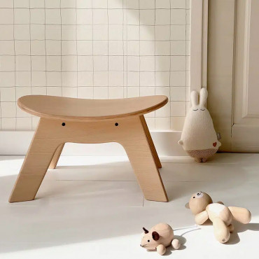 Tabouret enfant en hêtre Hibo