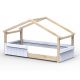 Lit Cabane Jade - Star Light - Bleu poudre
