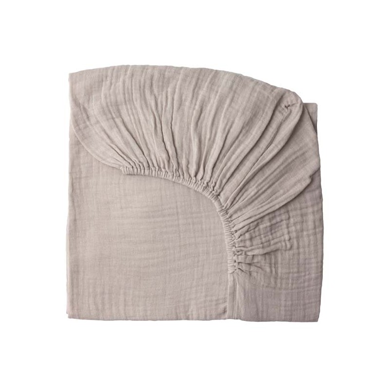 Drap Housse Bebe En Gaze De Coton Poudre Le Pestacle De Maelou