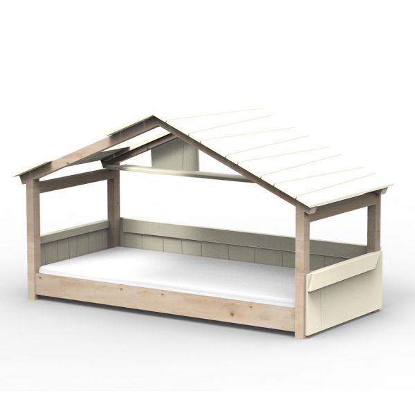 Lit cabane Noa - Star Light - Beige ivoire