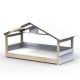Lit cabane Noa - Star Light - Bleu poudre