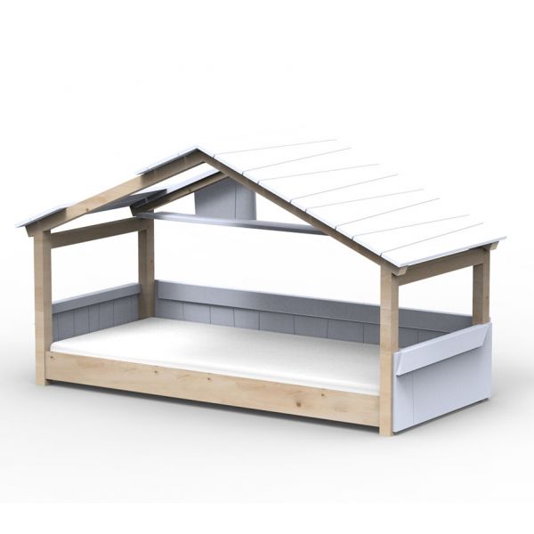 Lit cabane Noa - Star Light - Bleu poudre