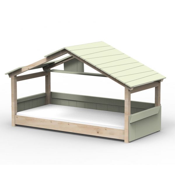 Lit cabane Noa - Star Light - Gris mousse
