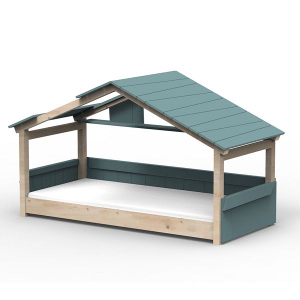 Lit cabane Noa - Star Light - Gris orage