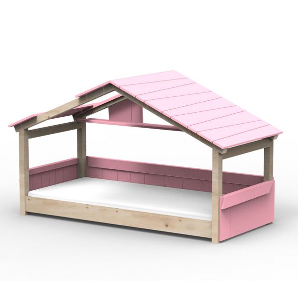 Lit cabane Noa - Star Light - Rose clair