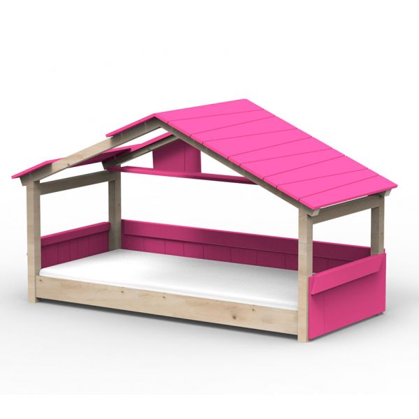 Lit cabane Noa - Star Light - Rose été