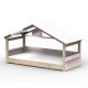Lit cabane Noa - Star Light - Rose poudre