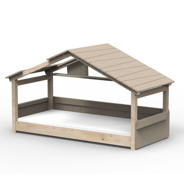Lit cabane Noa - Star Light - Taupe