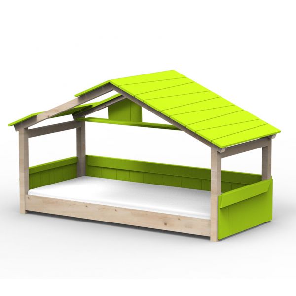 Lit cabane Noa - Star Light - Vert pomme
