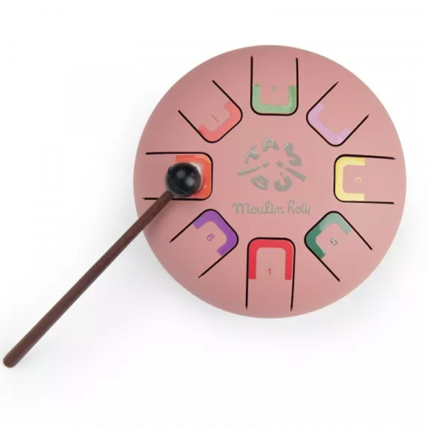 Petit tambour à languettes - Rose