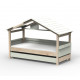 Lit Cabane Noa avec tiroir-lit - Star Light - Greige