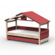 Lit Cabane Noa avec tiroir-lit - Star Light - Marsala