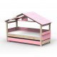 Lit Cabane Noa avec tiroir-lit - Star Light - Rose cliar