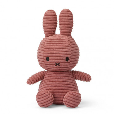 Peluche velours côtelé Miffy - Dusty rose