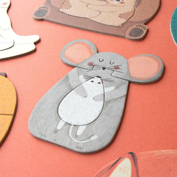Mini puzzles 3 pièces - Mama