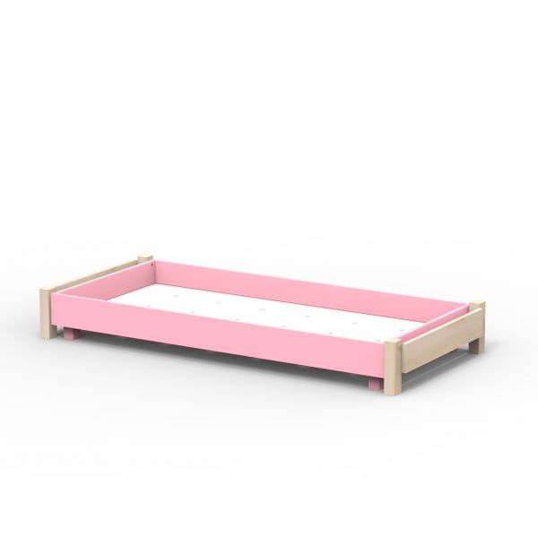 Kit évolutif tiroir-lit et rehausses - Star light - Rose clair