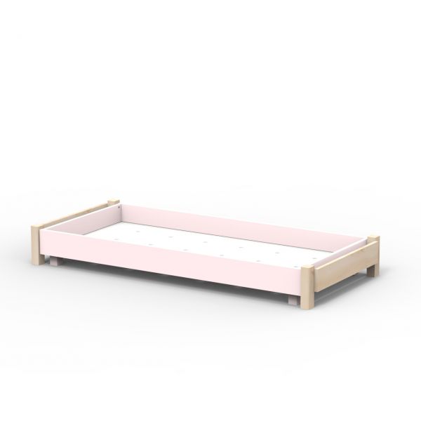 Kit évolutif tiroir-lit et rehausses - Star light - Rose poudre