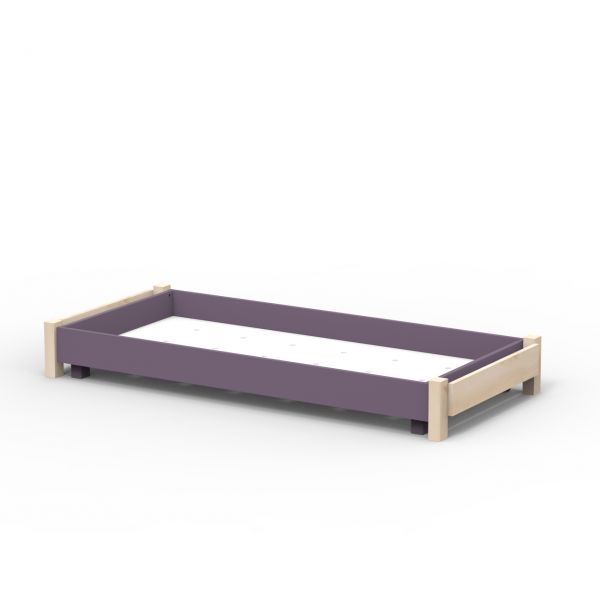 Kit évolutif tiroir-lit et rehausses - Star light - Violet cuberdon