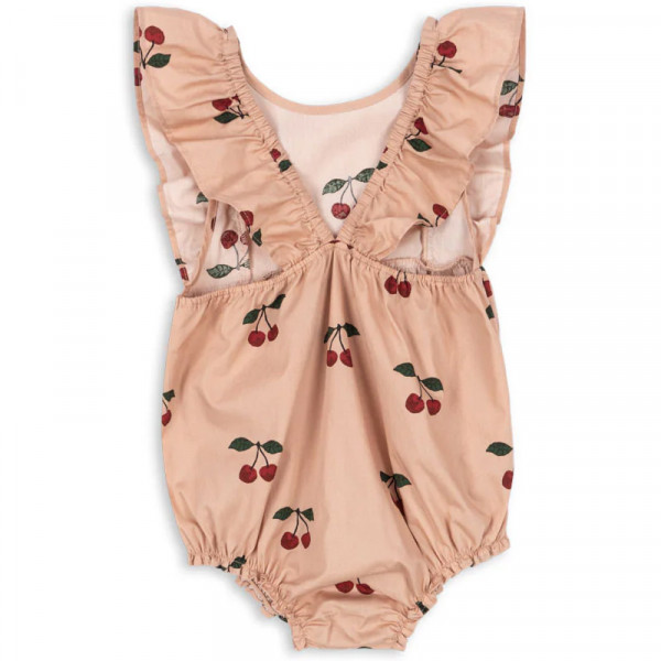 Barboteuse à volants Verbena - Ma grande cerise blush