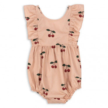Barboteuse à volants Verbena - Ma grande cerise blush