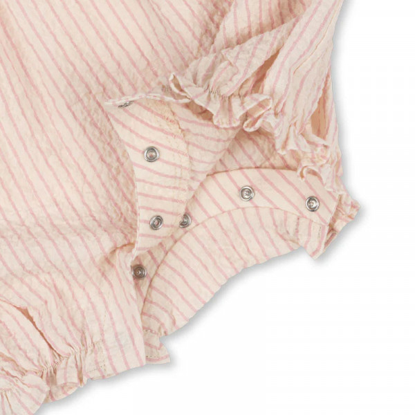 Barboteuse à volants Ellie - Peony stripe