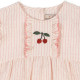 Barboteuse à volants Ellie - Peony stripe