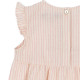 Barboteuse à volants Ellie - Peony stripe
