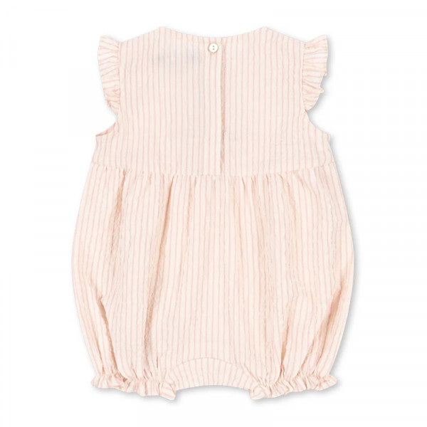 Barboteuse à volants Ellie - Peony stripe