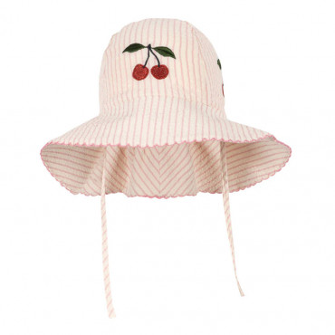 Chapeau de soleil Ellie - Peony stripe