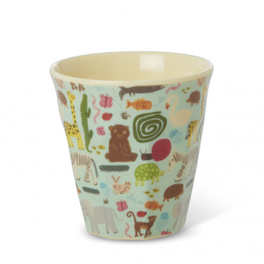 Petit verre en mélamine - Mint wildlife