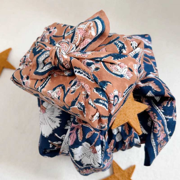 Foulard Dehli adulte - Abricot