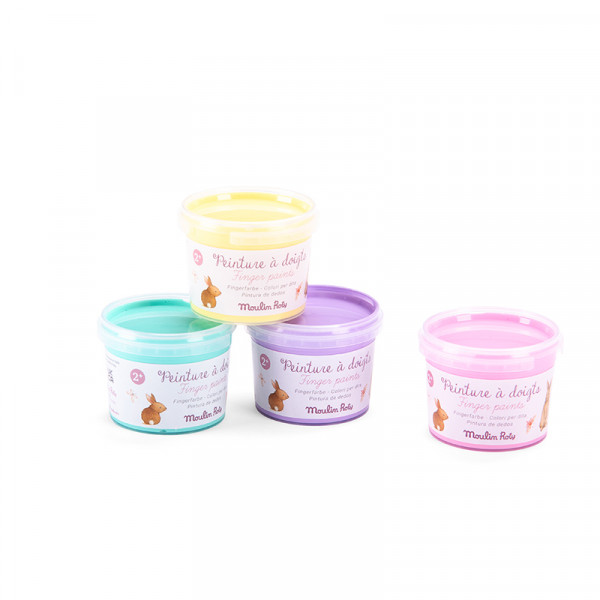 Kit de peinture à doigts pastel - Les Rosalies